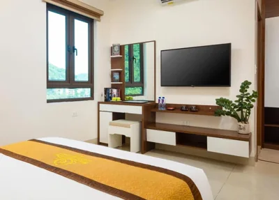 带山景的双人房 — Tung Quang Hotel